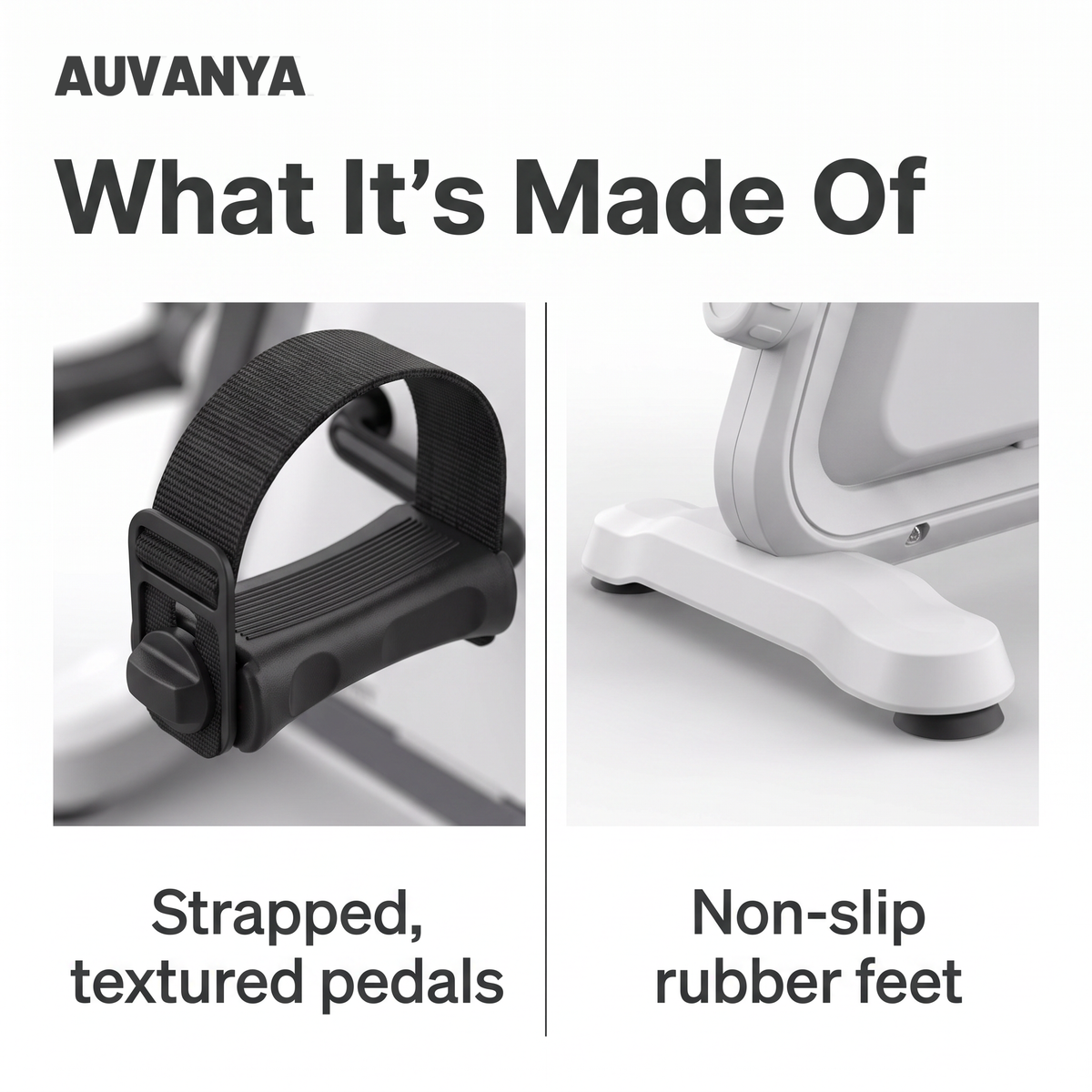 Pedal Exerciser — what it's made of