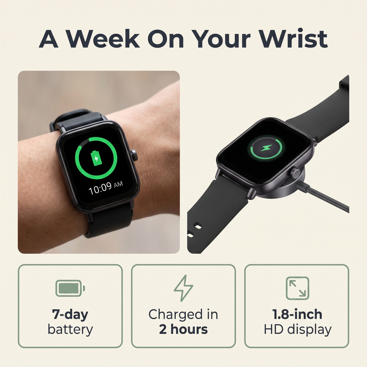 A week on your wrist — battery