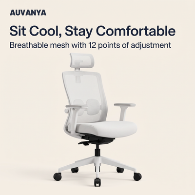 Auvanya Cloud — Adaptive Mesh Office Chair